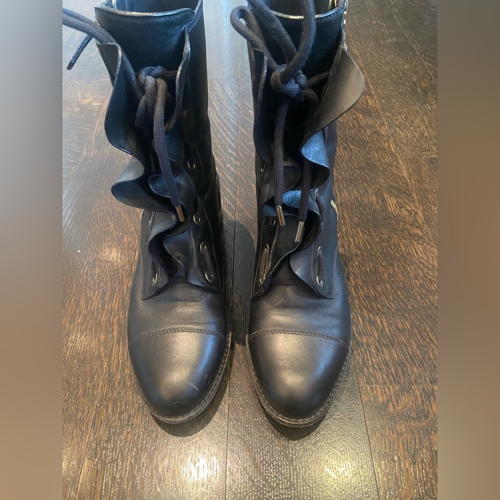 Valentino Black Leather Boots